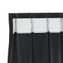 Cortinas con cortinas 2 pcs Negro 140 x 140 cm Terciopelo