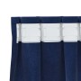 Cortinas con cortinas 2 pcs Azul oscuro 140 x 140 cm Terciopelo