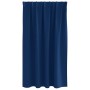 Cortinas con cortinas 2 pcs Azul oscuro 140x140cm Poliéster