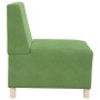 Sofá modular sin brazos verde claro 55 cm terciopelo