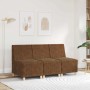Unidad de Sofá Modular sin Brazos Marrón 55 x 74 x 82 cm