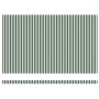 Tela de recambio para toldo verde y blanco 500 x 300 cm Lona