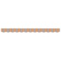 Valance de toldo Multicolor 2.3 x 0.2 m Lona