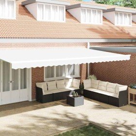Valance de toldo Blanco 5.8 x 0.2 m Lona Valance de toldo Blanco 5.8 x 0.2 m Lona