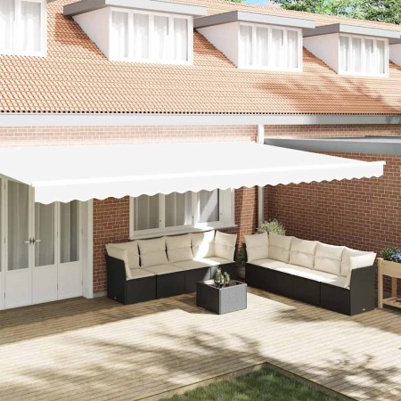 Valance de toldo Blanco 5.8 x 0.2 m Lona
