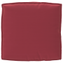Cojín de palé para asiento Rojo vino 80 x 80 x 12 cm