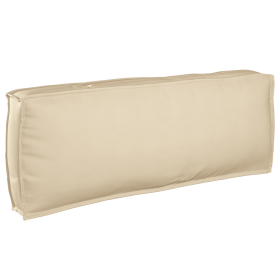Cojín de palé para respaldo Beige 120 x 40 x 12 cm Tela Oxford Cojín de palé para respaldo Beige 120 x 40 x 12 cm Tela Oxford