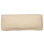 Cojín de palé para respaldo Beige 120 x 40 x 12 cm Tela Oxford
