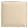 Cojín de palé para asiento 2 pcs Beige 40 x 40 x 8 cm