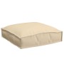 Cojín de palé para asiento 4 pcs Beige 40 x 40 x 8 cm