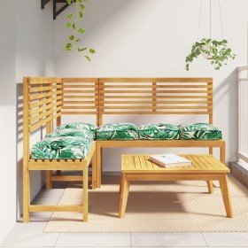 Cojín de palé para asiento Floral 6 pcs Estampado de hojas Cojín de palé para asiento Floral 6 pcs Estampado de hojas