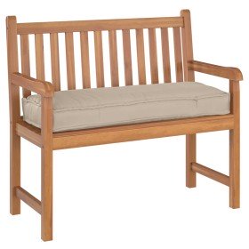 Cojín de palé para banco Taupé 110 x 40 x 8 cm Tela Oxford Cojín de palé para banco Taupé 110 x 40 x 8 cm Tela Oxford