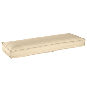 Cojín de palé para banco Beige 120 x 40 x 8 cm Tela Oxford Cojín de palé para banco Beige 120 x 40 x 8 cm Tela Oxford