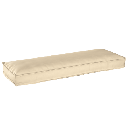 Cojín de palé para banco Beige 120 x 40 x 8 cm Tela Oxford