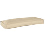 Juego de cojines de paleta 2 pcs Beige 100 x 40 x 8 cm