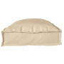 Juego de cojines de paleta 2 pcs Beige 100 x 40 x 8 cm
