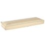 Juego de cojines de paleta 2 pcs Beige 120 x 40 x 8 cm
