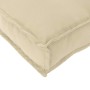 Juego de cojines de paleta 2 pcs Beige 180 x 40 x 8 cm