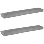 Juego de cojines de paleta 2 pcs Gris 200 x 40 x 8 cm