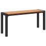 Conjunto de Comedor de Jardín con cojín 3 pcs Marrón Acero