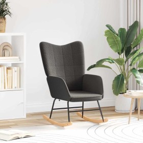 Silla Relax Gris oscuro 61 x 78 x 98 cm tela Silla Relax Gris oscuro 61 x 78 x 98 cm tela