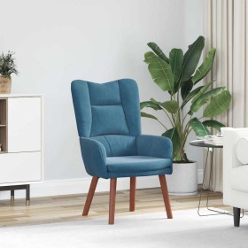 Silla Relax Azul 63 x 67 x 94 cm Terciopelo