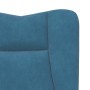 Silla Relax Azul 63 x 67 x 94 cm Terciopelo