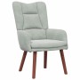 Silla Relax Gris claro 63 x 67 x 94 cm Terciopelo
