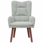 Silla Relax Gris claro 63 x 67 x 94 cm Terciopelo