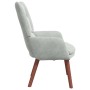 Silla Relax Gris claro 63 x 67 x 94 cm Terciopelo