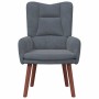Silla Relax Gris oscuro 63 x 67 x 94 cm Terciopelo