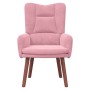 Silla Relax Rosa 63 x 67 x 94 cm Terciopelo