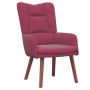 Silla Relax Rojo vino tinto 63 x 67 x 94 cm Terciopelo