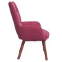 Silla Relax Rojo vino tinto 63 x 67 x 94 cm Terciopelo