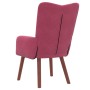 Silla Relax Rojo vino tinto 63 x 67 x 94 cm Terciopelo