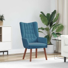 Silla Relax Azul 63 x 67 x 94 cm Terciopelo Silla Relax Azul 63 x 67 x 94 cm Terciopelo