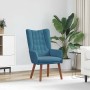 Silla Relax Azul 63 x 67 x 94 cm Terciopelo