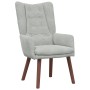 Silla Relax Gris claro 63 x 67 x 94 cm Terciopelo