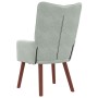 Silla Relax Gris claro 63 x 67 x 94 cm Terciopelo