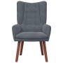 Silla Relax Gris oscuro 63 x 67 x 94 cm Terciopelo