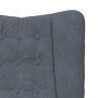 Silla Relax Gris oscuro 63 x 67 x 94 cm Terciopelo