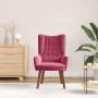 Silla Relax Rojo vino tinto 63 x 67 x 94 cm Terciopelo