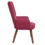 Silla Relax Rojo vino tinto 63 x 67 x 94 cm Terciopelo