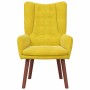 Silla Relax Amarillo 63 x 67 x 94 cm Terciopelo