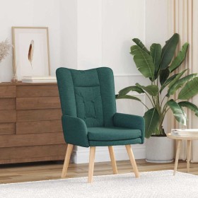 Silla Relax Verde oscuro 63 x 67 x 94 cm tela Silla Relax Verde oscuro 63 x 67 x 94 cm tela