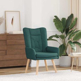 Silla Relax Verde oscuro 63 x 67 x 94 cm tela Silla Relax Verde oscuro 63 x 67 x 94 cm tela