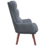Silla Relax Gris oscuro 69 x 74 x 93 cm Terciopelo