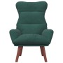 Silla Relax Verde oscuro 69 x 74 x 93 cm Terciopelo
