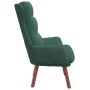 Silla Relax Verde oscuro 69 x 74 x 93 cm Terciopelo