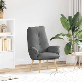 Silla Relax Gris oscuro 69 x 74 x 93 cm tela Silla Relax Gris oscuro 69 x 74 x 93 cm tela